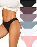 ALL OF ME 6er Pack Unterhosen Damen Baumwolle Unterwäsche Frauen Slip Baumwoll Frauen Slips Soft Hipster Sexy Panties Unterhose Women Underwear Weich Unterhose Mehrpack S-XL