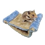 Warme Hamster-Hängematte – Tunnelspielzeug für kleine Tiere | Bett für kaltes Wetter, Eichhörnchen, Rennmäuse, Schlafen, Spielen, Balkon, Schlafzimmer, Wohnung, Wohnzimmer, Indoor-Käfigzubehör