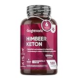 Himbeer Ketone - 6 Monate Vorrat - 1200 mg pro Kapsel - 180 vegane Kapseln - Raspberry Ketone mit Himbeerfruchtextrakt - Ohne Magnesiumstearat & Gentechnik von WeightWorld