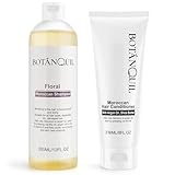 Shampoo und Conditioner Set, BOTÁNQUIL Haarpflege mit Arganöl Sheabutter für Trockenes, Kaputtes, Locken, Lockiges, Dauerwellen Haar, Intensiv Reparatur Haarausfall Haarshampoo Ohne Silikone Sulfate