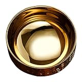 LABRIMP Schüssel aus Edelstahl Taco-Bar mit Gerichten Schüsseln Kleine Schüssel für zu Hause große Rührschüssel aus Metall Suppenschüssel Obstschale Rostfreier Stahl Golden