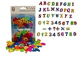 Magnetische Buchstaben und Zahlen Lernspielzeug Magnetische Zahlen für Kinder 52 Stück Alphabet Zahlen 26 Buchstaben 20 Zahlen 6 Symbole Magnetische Buchstaben und Zahlen und mathematische Symbole