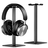 Kopfhörer Ständer New Bee Universal Kopfhörer Halter für Over Ear Kopfhörer, Gaming Headset und Kopfhörerdisplay, aus Aluminium + TPU + ABS (Schwarz)