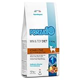 Forza 10 Mini & Toy Diet mit Pferd und Erbsen, Trockenfutter für Hunde mit Lebensmittelunverträglichkeiten, Trockenfutter für Hunde, 1,5 kg
