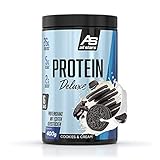 ALL STARS Protein Deluxe Dose – 400g – Cookies & Cream – Premium Eiweißpulver mit leckeren Keksstücken – zum Muskelaufbau, Gewichtsmanagement und Anti-Heißhunger