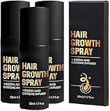 Hair Growth Spray- 3×Haarwuchsspray, Biotin-Haarverdichtungsspray, Wachstumsseren Und Sprays Gegen Haarausfall Und Dünner Werdendes Haar, Für Volleres UndKräftigeres Haar Bei Frauen UndMännern