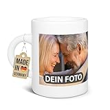 Tassendruck Espressotasse bedrucken mit Foto & Text - Persönliches Geschenk für Freunde, Familie, Kollegen zum Jubiläum, Geburtstag oder Weihnachten - Keramik-Tasse, 100 ml