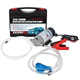 YaoFaFa 12V 100W Ölabsaugpumpe Kraftstoffpumpe Motoröl-Wechsel Diesel Umfüllpumpe Fluid ExtractorGeräuscharm Ausgestattet mit Aufbewahrungsbox aus Kunststoff