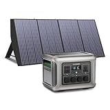 ALLPOWERS R2500 2016Wh Solargenerator mit 200W Solarpanel, 4 x 2500W AC Ausgänge (4000W Spitze), Tragbare Powerstation mit Solarpanel für Stromausfall, Camping, Wohnmobil, Wohnwagen und Notfälle