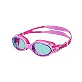 Speedo Unisex Kinder Biofuse 2.0 Schwimmbrille, Flamingorosa/Electric Pink/Blau, One Size