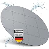 Whirlpool Unterlage rund 196cm - Bodenmatte für Outdoor Whirlpools - Schützt & Isoliert - Poolunterlage Pool Untergrund, grau