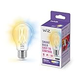 WiZ Tunable White LED Lampe, Standardform, E27, 60W, Vintage Design, dimmbar, warm- bis kaltweiß, smarte Steuerung per App/Stimme über WLAN