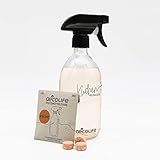 oecolife Set Clean Kitchen, 3x Küchenreiniger Tabs + 1x wiederverwendbare Glasflasche, Allzweckreiniger, Putzmittel Tabs, vegan, biologisch abbaubar, entfernt mühelos Schmutz & Fettflecken