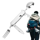 Camping Utensils Kit | 4 In 1 Wandercastlers -Set | Multitools Flatware Besteckset, Camping Besteckset | 4 In 1 Wanderwanderungs -Cubackpacking -Besteck, Faltbarer Wandercastlers -Set Zum Wa