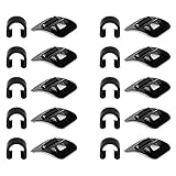 Fahrrad C-Clip Kabelführung, 10 Stück Aluminium Fahrradrahmen C Schnalle, Fahrradkabelführungsschnalle, Mountainbike Bremskabel Kabelführung,für Fahrradbremskabel Schaltkabel Übertragungskabel,Schwarz