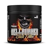 PEAK Hellburner Black Edition - 120 Kapseln I Fatburner I Diätunterstützer mit Koffein, Grüntee Extrakt zum Abnehmen I für einen normalen Fettstoffwechsel & Energiestoffwechsel I vegan