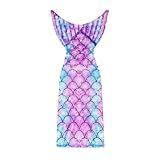 CIYIN Meerjungfrauen Schwanzdecke, Plüsch Meerjungfrau Decke für Mädchen, Warmes Meerjungfrauen Flosse Decke, Kuscheldecke für Kinder Geschenke