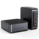 ALLIWAVA H90 Mini PC Intel Core i7-11390H 32GB DDR4 1TB SSD, bis zu 5.0 GHz, HDMI/DP/USB-C, 2X 2.5G LAN, 8K Ausgabe, leistungsstarker Büro- und Desktop-PC Gaming