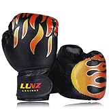 Luniquz Kinder Boxhandschuhe, Box-Handschuhe für Kinder von 3-16 Jahre Training Gloves 4OZ 6OZ 8OZ zum MMA, Muay Thai, Kickboxen und Sandsack Sport