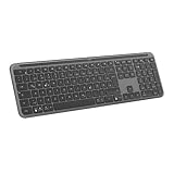 Logitech Signature Slim K950 kabellose Tastatur, schlankes Design, Wechseln zwischen Geräten beim Tippen, leises Tippen, Bluetooth, Multi-OS, Windows, Mac, Chrome, DEU QWERTZ-Layout, Graphit