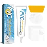 Pool Reparaturset, Pool Reparaturset mit 60ml Kleber, mit 10 Schwimmbad Patch, Reparaturset Unterwasser, Geeignet für Verschiedene Schwimmbäder,Luftmatratzen Und Schwimmringe,Aufblasbare Whirlpools