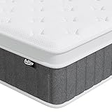 Bednew Matratze 160 x 200cm, 26cm Federkernmatratze H3 Höhe 7-Zonen Orthopädische Taschenfederkernmatratze mit Comfort Memory-Schaum Schicht,Öko-Tex Zertifiziert, 101Nächte Probeschlafen