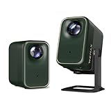 WEMAX Mini Beamer【Netflix Zertifiziert & Google TV】Tragbarer Projektor mit Ständer【4K Unterstützung & 1080P Native】400 ISO Lumen, HDR10, Dolby Audio, Video Beamer Handy mit WiFi/Bluetooth für Heimkino