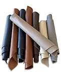 IPEA 1 kg Lederstücke - Ausschnitte aus echtem Leder in zufälligen Größen und klassischen Farben Made in Italy Lederreste Stücke mit verschiedenen Formen