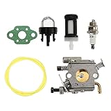 Szwaldaper Vergaser-Kraftstoffleitungsfilterdichtung, Primer-Ballon-Kit, for STIHL, MS200 MS200T Kettensäge, for Zama, C1Q-S126B 1129 120 0653 Vergasersatz für 2-Takt-Motoren