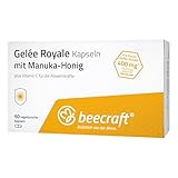Beecraft Manuka-Honig & Gelée Royale | Wertvolle Naturkraft aus dem Bienenstock | mit Vitamin C | Ideal zur langfristigen Unterstützung & gezielten Vorsorge | 60 Kapseln | nur 1 x täglich
