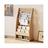 Zeitschriftenständer aus Holz, stilvolles Bücherregal und Zeitungshalter, Bodendisplay für Broschüren, Tagebücher und Informationsaufbewahrung, perfekt für Zuhause und Büro
