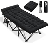Sportneer Feldbett mit Matratze, Klappbett Breite 81cm Tragfähigkeit 204KG Gästebett Campingbett Feldbett Mit Aufbewahrungstasche für Erwachsene Outdoor Indoor Garten Camping Reisen