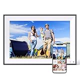 Digitaler Bilderrahmen 10,1 Zoll Digitaler Bilderrahmen - IPS-Touchscreen Digitaler Rahmen, 32 GB, Auto-Rotate, Diashow, Laden von Foto-Video vom Telefon per App-E-Mail, kostenloser Cloud-Speicher,