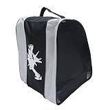 TOYANDONA Schlittschuhtasche Eislauftasche Aufbewahrungstasche für Skatingschuhe Skatertasche für Damen Rollschuhtasche Zubehör für Eisschuhe Skate Schuh Tasche Stoff Grey