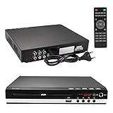 ColdShine DVD-Player für TV mit HDMI/AV Ausgang USB Eingang und Fehlerkorrektur 1080P Upscaling PAL/NTSC-System DVD CD-Player