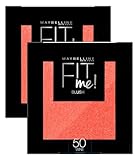 Maybelline New York Fit Me Blush in Puder, leicht zu verblassen, natürlicher Effekt, volle Farbe, 50 Weine, 2 Kosmetika