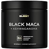 40.000mg Bio Black Maca Wurzel 40X Stärke Testosteron Supplement für Männer + Ashwaganhda - Höchste Potenz Schwarze Maca Wurzel Kapseln für Männer 100% reines Maca Pulver verbessern Männergesundheit +