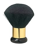 Comair 3020009 Nackenwedel Jumbo Ziegenhaar Goldring, 175 x 60 mm, schwarz