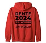 Rente 2024 Willkommen in der Altersarmut Rentner Kapuzenjacke