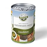 Hundenassfutter Getreidefrei mit Insektenprotein - Naturfarm-Menü von Bellfor - 800 g. Ideal für Ernährungssensible Hunde, Reich an Vitaminen & Mineralien. Optimal für Hunde mit Allergien.