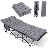 Sekey Feldbett Klappbar XXL, 190 x 71 x 35 cm überbreit, Campingbett inkl. Matratze, verstärkte Stahlrohre und hochwertiges Oxford-Gewebe – ideal als Gästebett für Garten und Camping