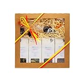 Gelviu Bio Tee Geschenkset Lose 430g - Set mit 5 verschiedenen Teesorten - Tee Geschenk - Geschenkbox für jeden Anlass - Handgepflückt und Handverpackt mit dem Aufdruck Herz