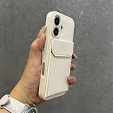 QGGNMGT Lederhülle für iPhone 16 Promax, Visitenkartenfach, Brieftasche, Trageband, Handschlaufe, Abdeckung für iPhone 13 12 11 14 15 Pro Max Plus 16e (Für iPhone 16e/Weiß Danke)