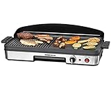 ROMMELSBACHER Tischgrill BBQ 2003 - Turbo-Grillzone, 3-Lagen-Antihaftbeschichtung, Grillfläche 50 x 25 cm, 1900 Watt