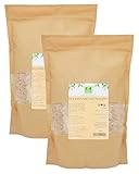 Flohsamenschalen 1 kg (2X500g) - natürliche Ballaststoffe von der Grünen Essenz - Flohsamenschalen gemahlen - vegan - Low Carb - Ballaststoffreich - ohne Zusätze - Ersatz für Mehl in Keto-Diät