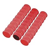 50 Magnete | Farbe wählbar | Ø 24 mm - Rund | Weiß - Grün - Blau - Rot - Schwarz - Gelb | Haftmagnete | Whiteboard - Küche - Kühlschrank - Haushalt - Büro (Rot)