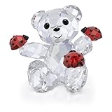 Swarovski Kris Bear Viel Glück Bär, Detailverliebter Bär aus Mehrfarbigem, Strahlendem Kristall