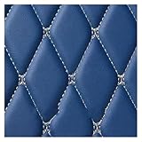 Auto Kofferraummatte Für MINI R56 2-Türer 2014–2022 Und F55 4-Türer Kofferraummatte Aus PU-Leder Fußmatten Kofferraum(Blau)