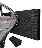 Jissta 4 Garagen Wandschutz 40 x 20 x 2 cm, Selbstklebender Kantenschutz Schaumstoff, Dart Garagen-Wandschutz Wandpolsterung, Türkantenschutz für Autotüren, Garagen und Carport (Schwarz)