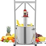 Manuelle hydraulische Obstpresse aus Edelstahl für Wein, Honig und Öl DIY-Produktion